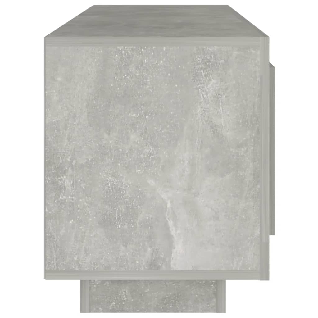 tv-bord 102x35x45 cm konstrueret træ betongrå