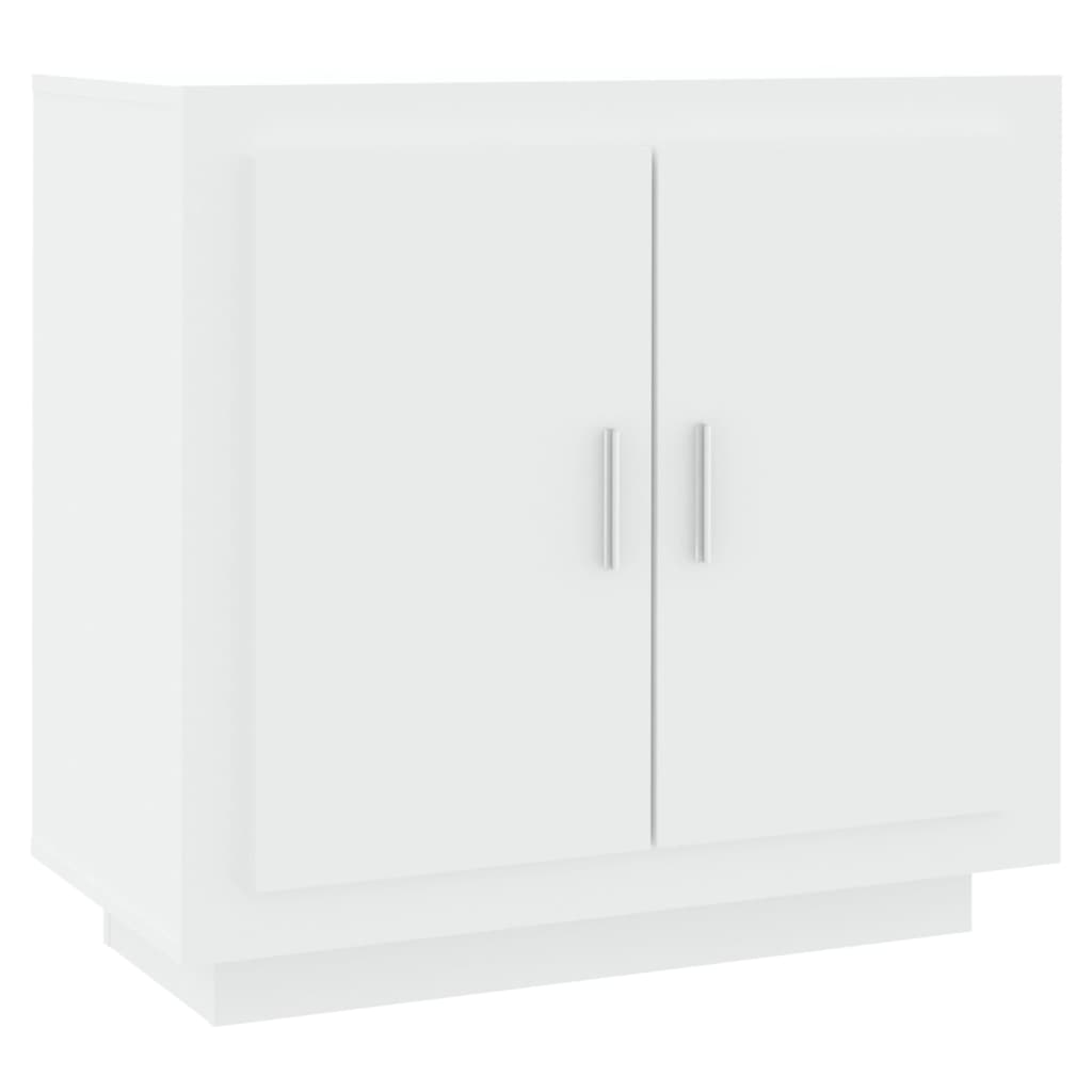 skænk 80x40x75 cm konstrueret træ hvid