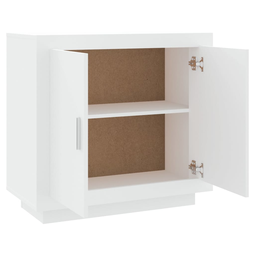 skænk 80x40x75 cm konstrueret træ hvid