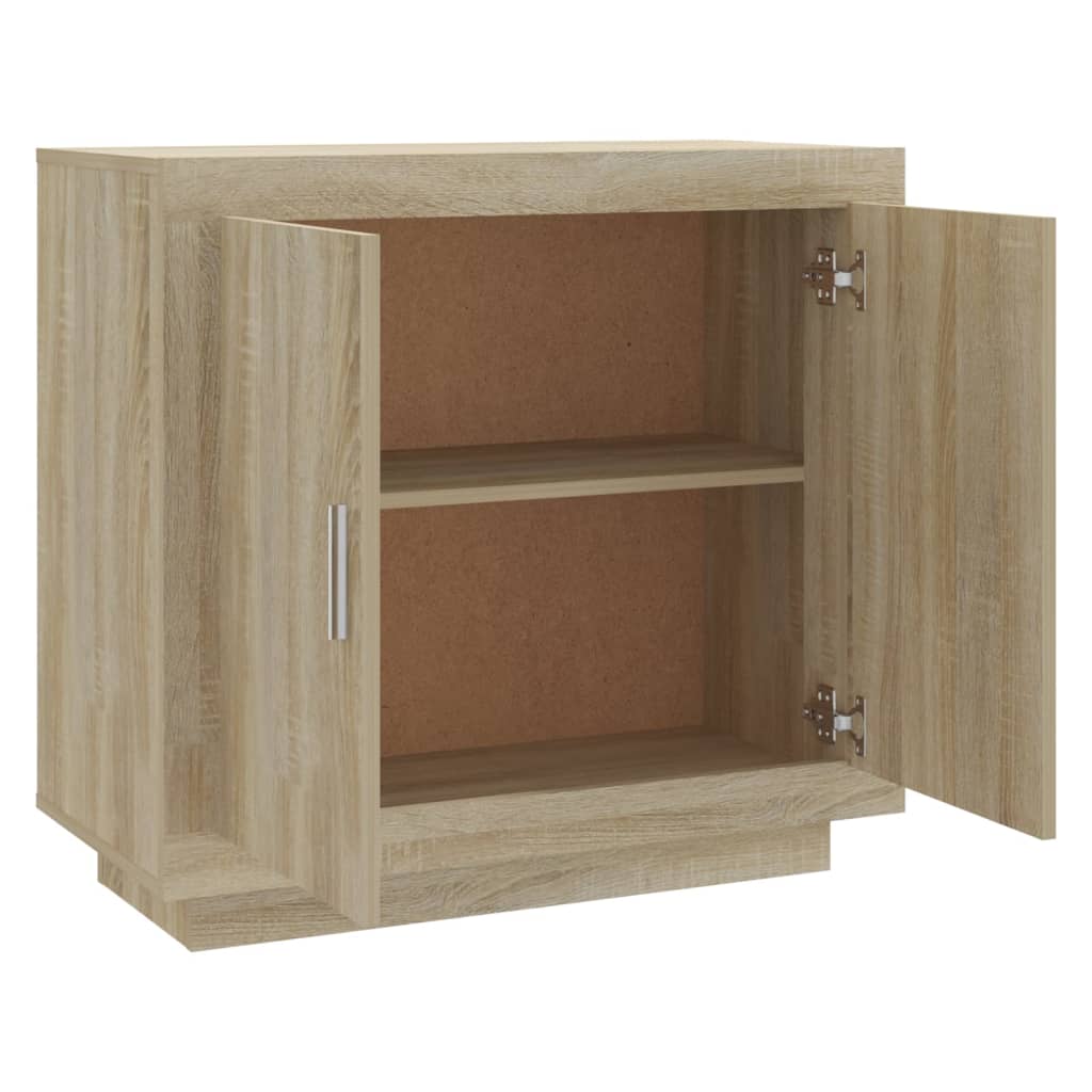 skænk 80x40x75 cm konstrueret træ sonoma-egetræsfarve
