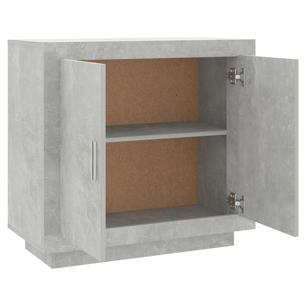 skænk 80x40x75 cm konstrueret træ betongrå