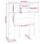 sengegavl med opbevaring 100x19x103,5 cm hvid