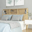 sengegavl med opbevaring 160x19x103,5 cm sonoma-eg