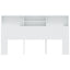 sengegavl med opbevaring 180x19x103,5 cm hvid