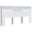 sengegavl med opbevaring 200x19x103,5 cm hvid