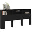 sengegavl med opbevaring 220x19x103,5 cm sort