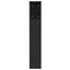 sengegavl med opbevaring 120x18,5x102,5 cm sort