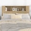 sengegavl med opbevaring 140x18,5x104,5 cm sonoma-eg
