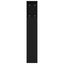sengegavl med opbevaring 180x18,5x104,5 cm sort