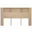 sengegavl med opbevaring 180x18,5x104,5 cm sonoma-eg