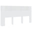 sengegavl med opbevaring 200x18,5x104,5 cm hvid