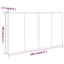 sengegærde 160x1,5x80 cm konstrueret træ grå sonoma-eg
