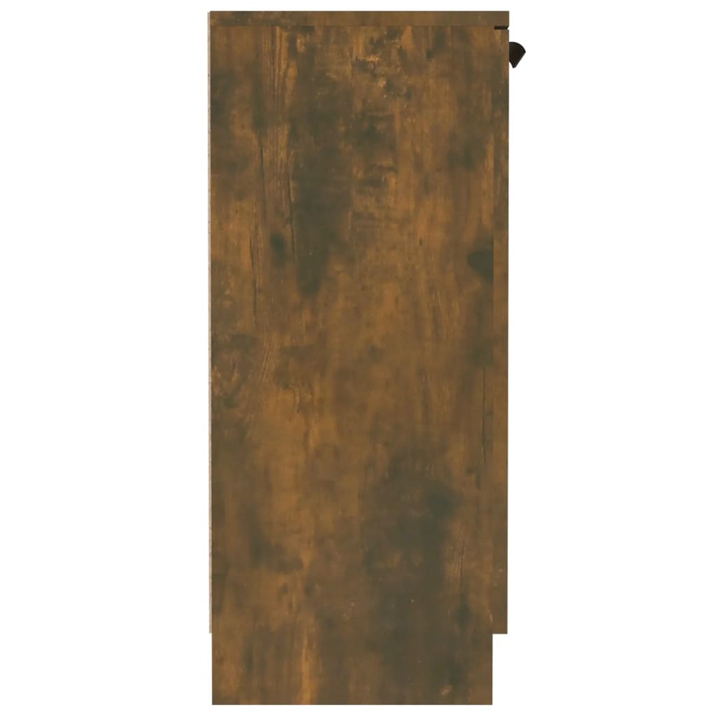 skænk 60x30x70 cm konstrueret træ røget egetræsfarve