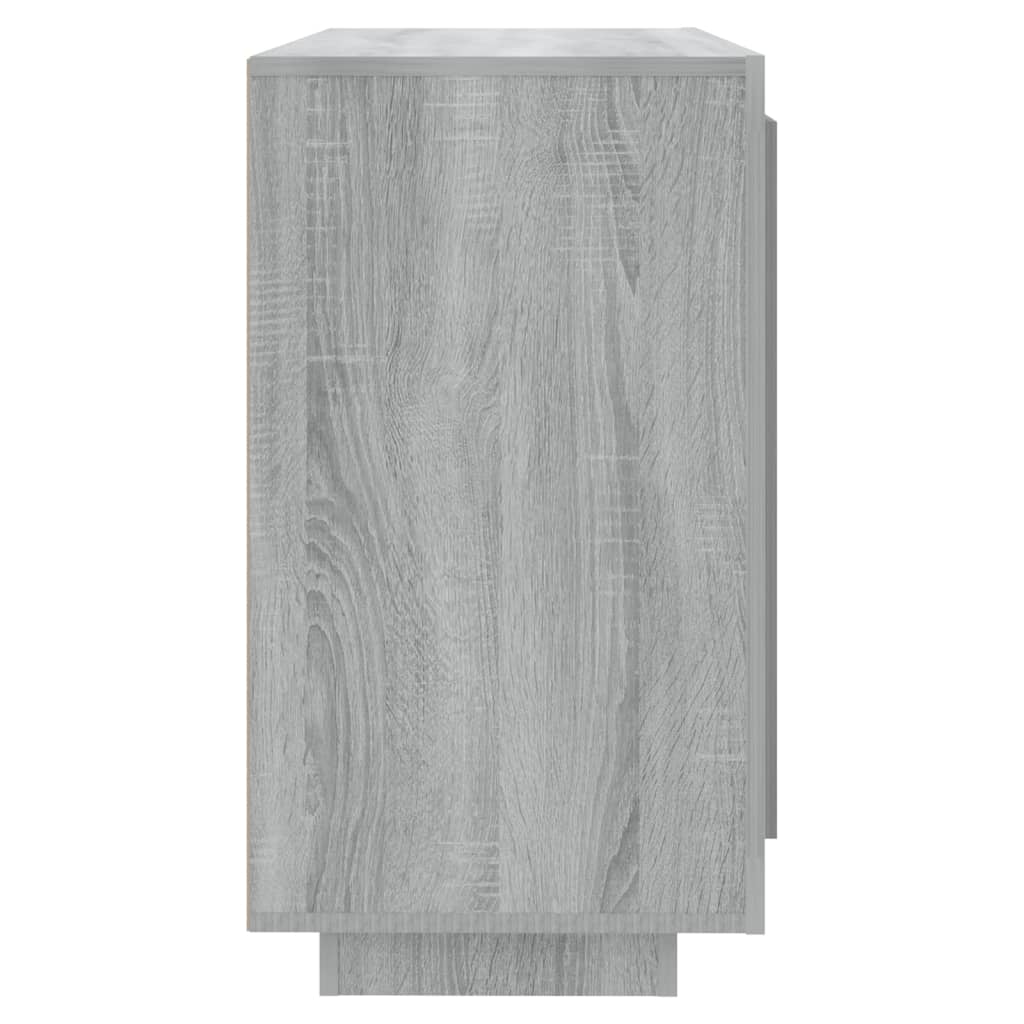skænk 80x40x75 cm konstrueret træ grå egetræsfarve