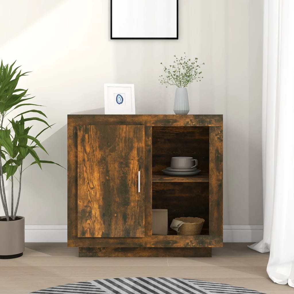 skænk 80x40x75 cm røget egetræsfinish