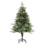 juletræ med grankogler og lys PVC og PE 120 cm grøn