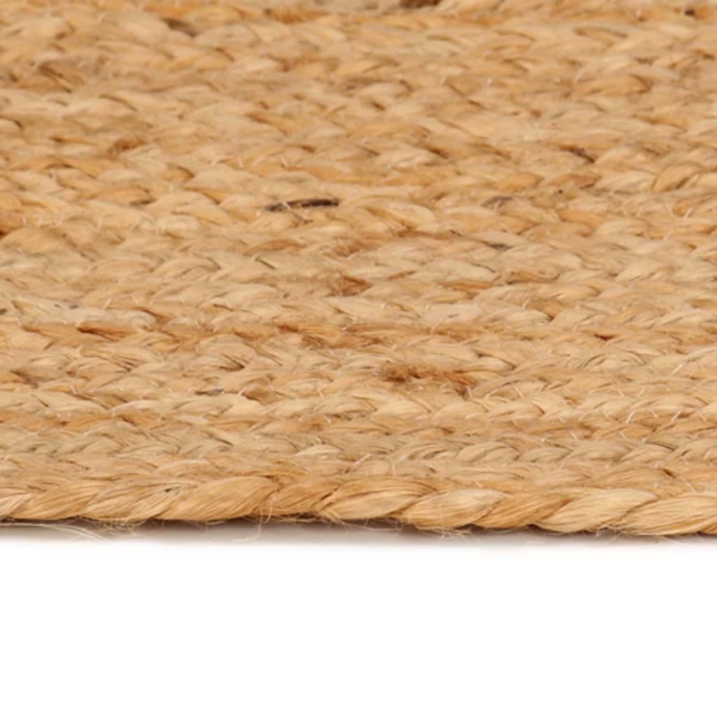 tæppe flettet jute 240 cm rund