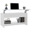 sofabord 102x50x52,5 cm konstrueret træ hvid