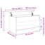 sofabord 102x50x52,5 cm konstrueret træ sonoma-eg