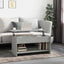 sofabord 102x50x52,5 cm konstrueret træ betongrå