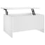 sofabord 80x55,5x41,5 cm konstrueret træ hvid