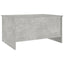 sofabord 80x55,5x41,5 cm konstrueret træ betongrå