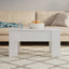 sofabord 79x49x41 cm konstrueret træ hvid højglans