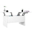 sofabord 80x50x42,5 cm konstrueret træ hvid
