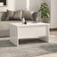 sofabord 80x50x42,5 cm konstrueret træ hvid højglans
