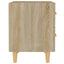 sengebord 40x35x47,5 cm sonoma-eg