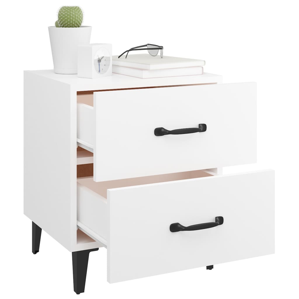 sengebord 40x35x47,5 cm hvid
