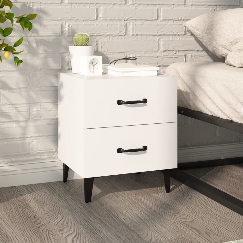 sengebord 40x35x47,5 cm hvid