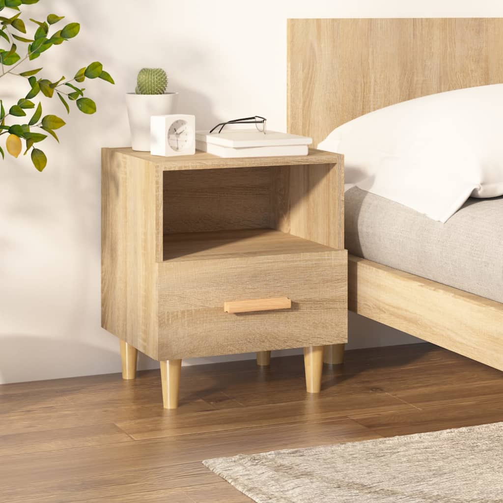 sengebord 40x35x47 cm sonoma-eg billede