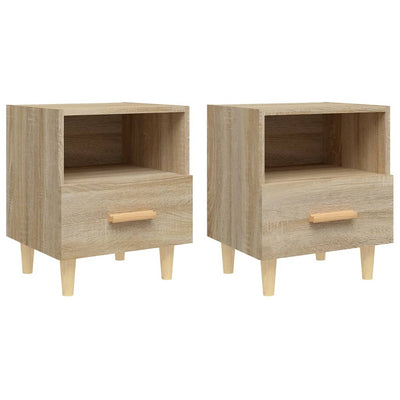 sengeborde 40x35x47 cm 2 stk. sonoma-eg