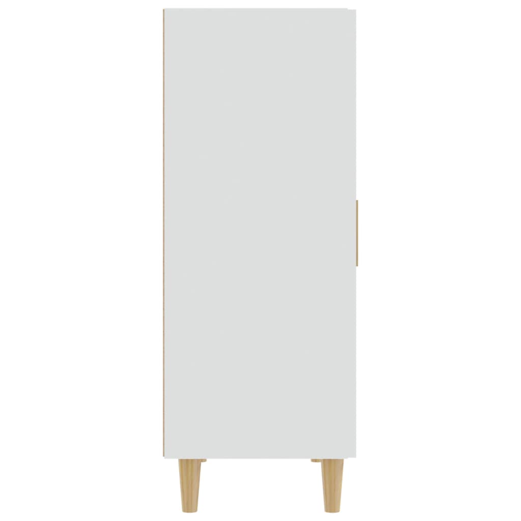 skænk 70x34x90 cm konstrueret træ hvid