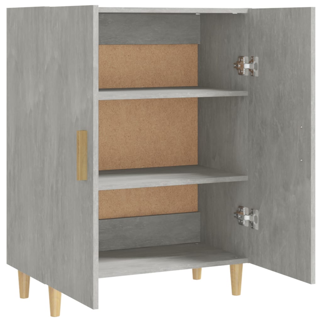 skænk 70x34x90 cm konstrueret træ betongrå