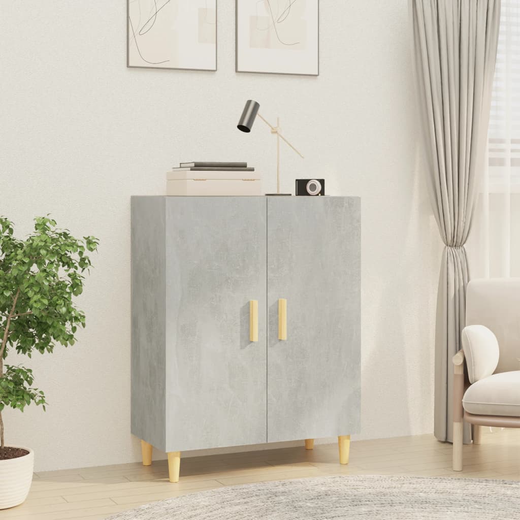 skænk 70x34x90 cm konstrueret træ betongrå