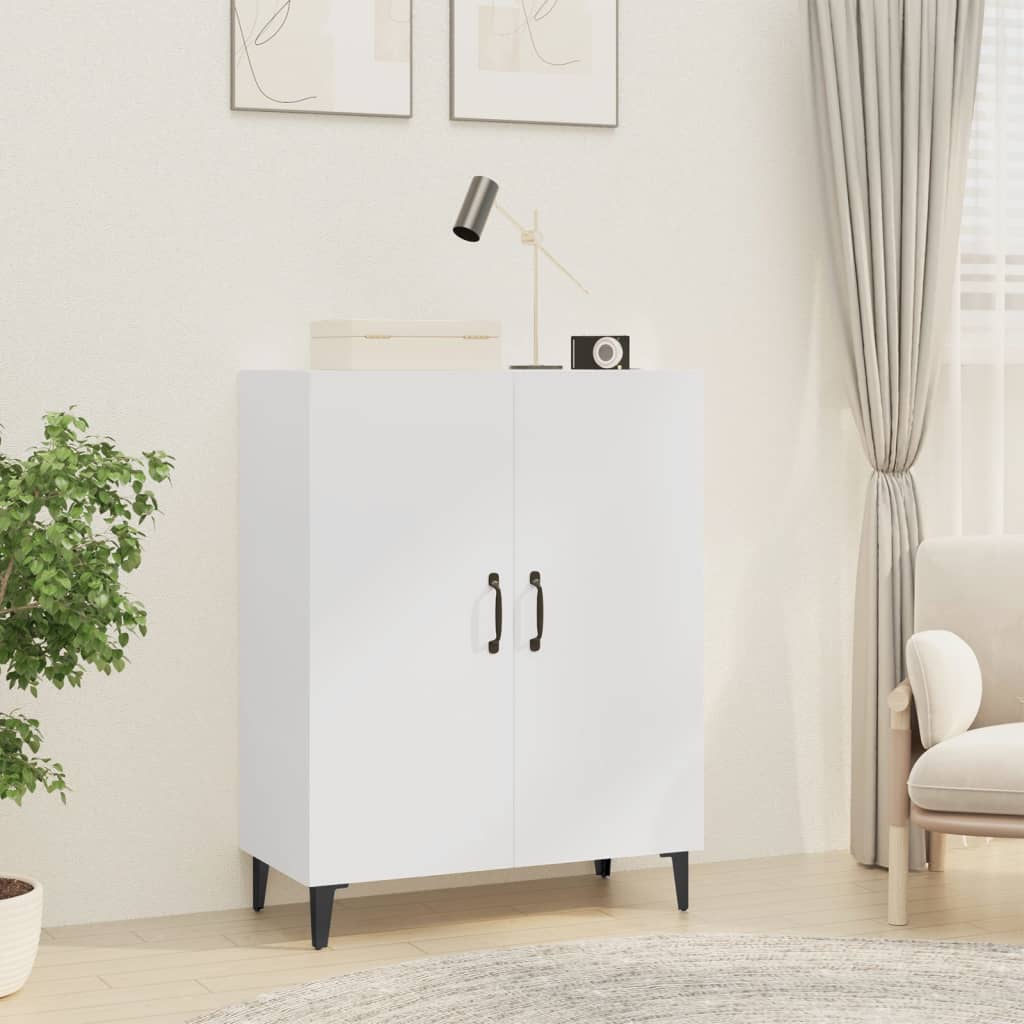 skænk 70x34x90 cm konstrueret træ hvid