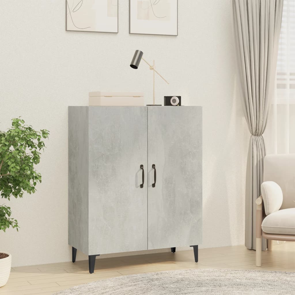 skænk 70x34x90 cm konstrueret træ betongrå