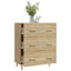 skænk 70x34x90 cm konstrueret træ sonoma-eg