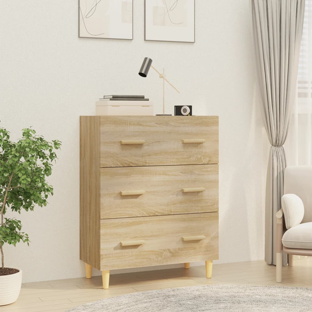 skænk 70x34x90 cm konstrueret træ sonoma-eg