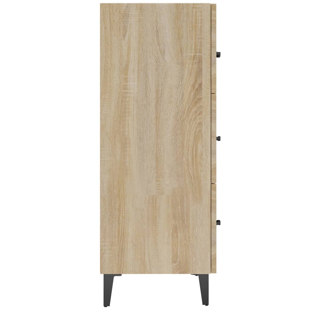 skænk 69,5x34x90 cm konstrueret træ sonoma-eg