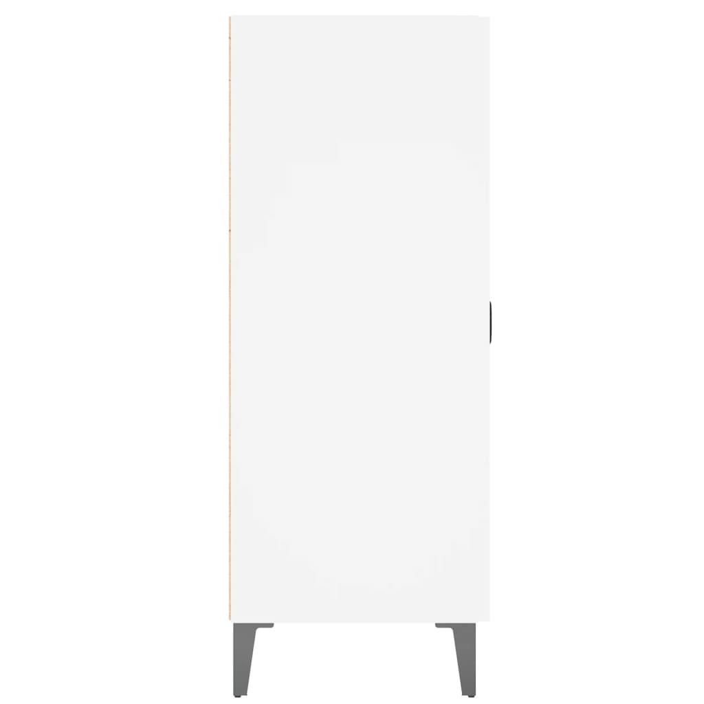 skænk 69,5x34x90 cm konstrueret træ hvid