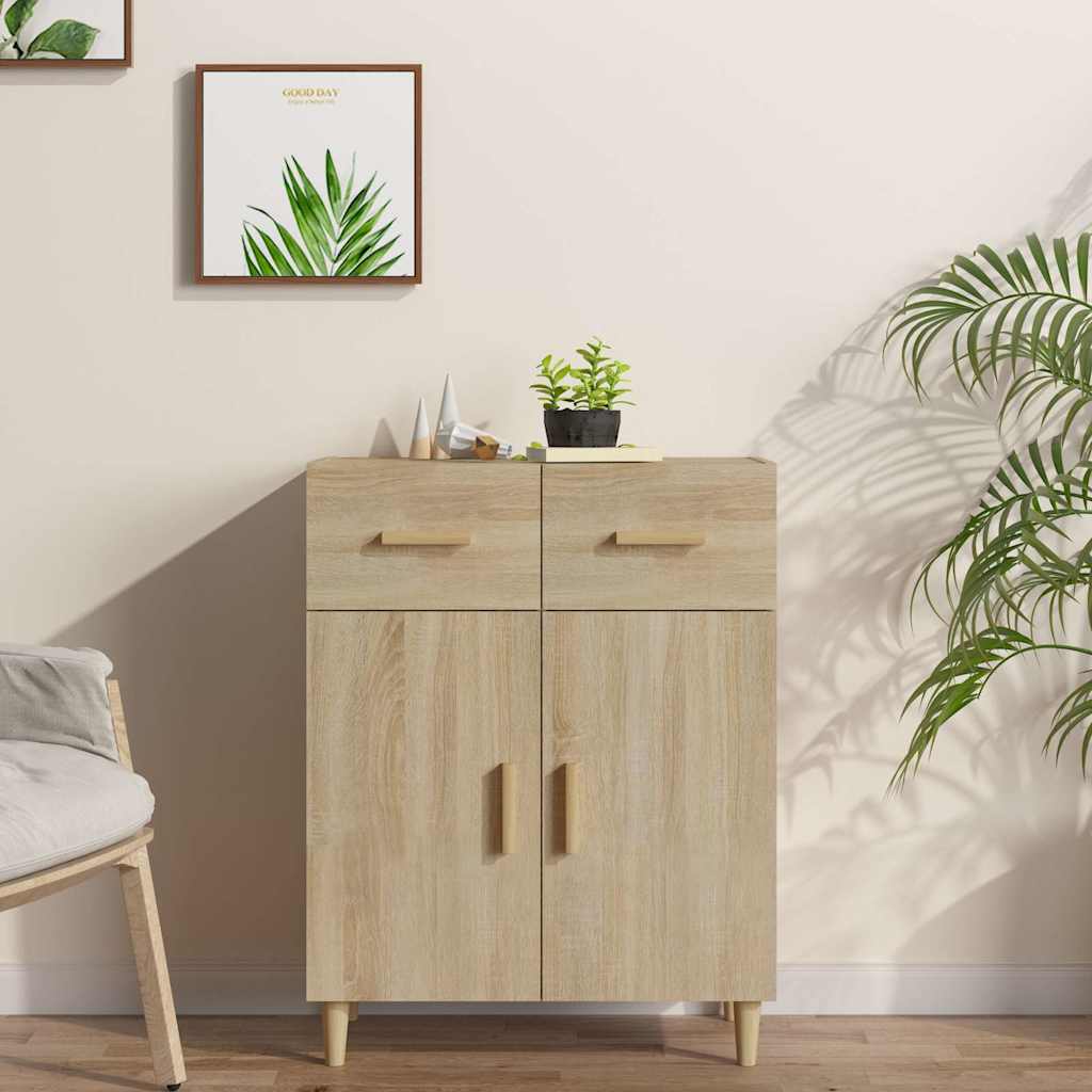 skænk 69,5x34x89 cm konstrueret træ sonoma-eg