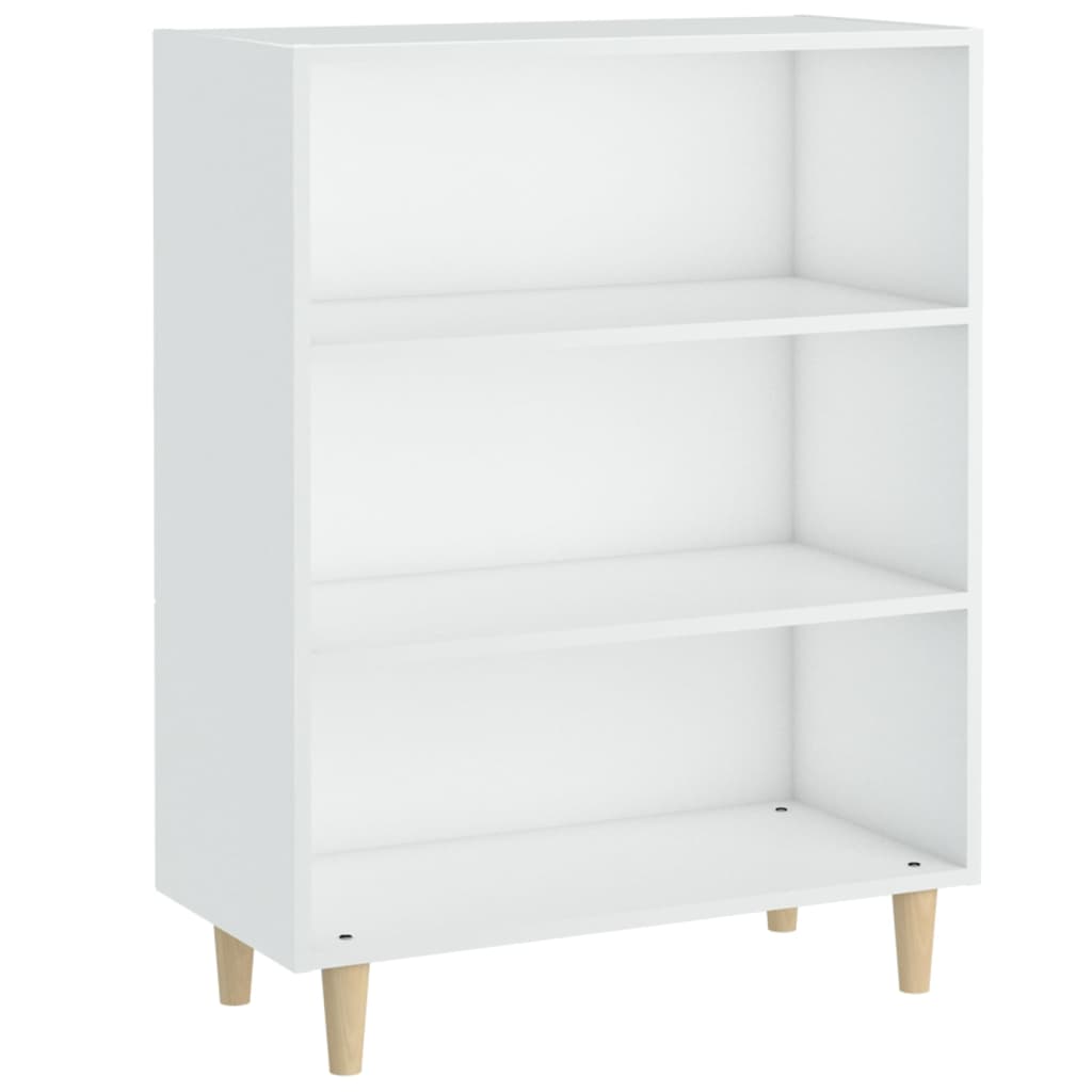 skænk 69,5x32,5x90 cm konstrueret træ hvid