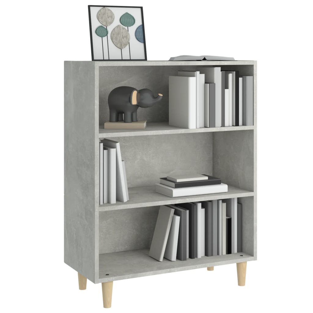 skænk 69,5x32,5x90 cm konstrueret træ betongrå