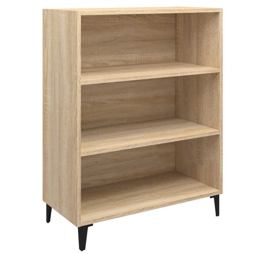 skænk 69,5x32,5x90 cm konstrueret træ sonoma-eg