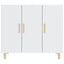 skab 90x34x80 cm konstrueret træ hvid