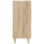 skab 90x34x80 cm konstrueret træ røget egetræsfarve