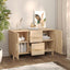 skænk 100x36x60 cm konstrueret træ sonoma-eg